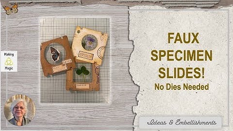 EASY Faux Specimen Slides Without Using a Die!