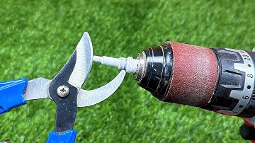 Special Way To Sharpen Pruning Shears as Sharp as a Razor