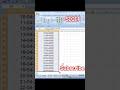 HOW TO DISPLAY DATE SERIES IN EXCELSHEET JUST IN ONE CLICK