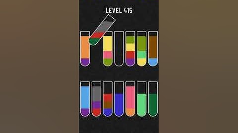water sort puzzle - level 415