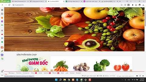 Demo Website Đồ Án Tốt Nghiệp - Web Bán Thực Phẩm 2022 PHP MYSQL Framework LARAVEL