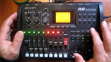 Creating a drum track in Zoom R-8.