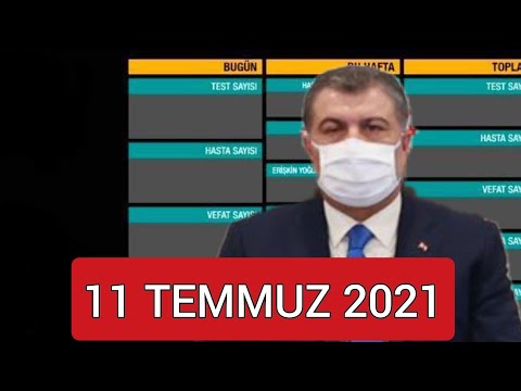 11 Temmuz 2021 Güncel Koronavirüs Tablosu | Bugünkü Vaka Sayısı