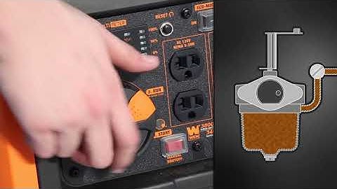 WEN 3800-Watt Inverter Generator - Fuel Shutoff Explained