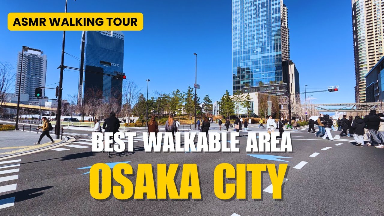 Umeda Sky Building Walking ASMR Chill Relaxing Sunny in Osaka