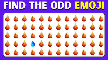 Find the Odd Emoji Out 😄 | Easy–Medium–Hard Challenge | Emoji Quiz