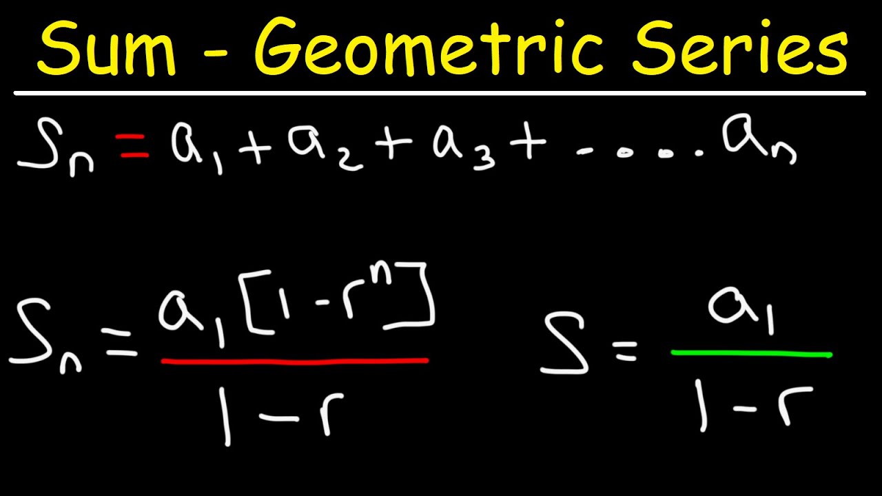 How To Derive The Sum Formula of a Geometric Series