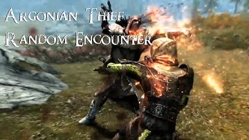 Skyrim - Argonian Thief (Random Encounter)