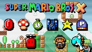 Super Mario Bros. X (SMBX) - ALL POWER UPS, ITEMS \u0026 MOUNTS