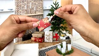 DIY miniature Christmas Room, Gifts & Decoration