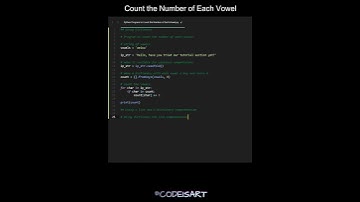 Count the Number of Each Vowel in Python | Python Examples | Python Coding Tutorial | Python Coding