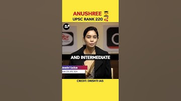 Anushree 🥰 | UPSC CSE Topper 😎 | AIR 220 🔥 | Mock Interview ✨