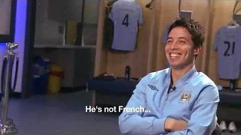 FUNNY Samir Nasri throws Patrick Vieira out of his...