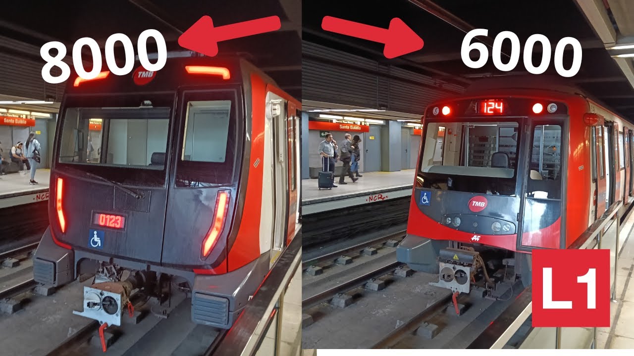 Metro de Barcelona L1, Mercat Nou, Rocafort y Santa Eulalia Serie 6000 - 8000, Recopilacion