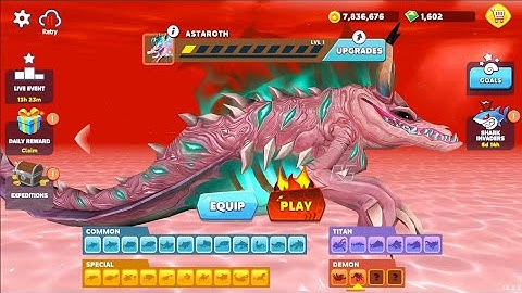  ASTAROTH UNLOCKED and ASTAROTH GAMEPLAY | HUNGRY SHARK EVOLUTION GAMEPLAY NEW SHARK UPDATE VIDEO 