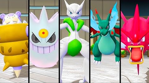 Pokémon Let’s Go Pikachu & Eevee | All Shiny Mega Evolutions