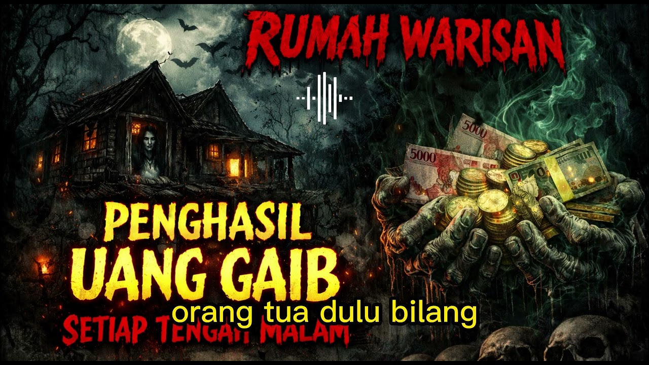 KISAH MISTERI ❗ ❗ rumah warisan yang menghasilkan uang gaib setiap tengah malam #kisahseram #horror