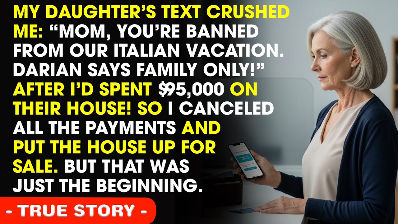 My Daughter Banned Me From The Vacation — My Response Shocked Her Instantly