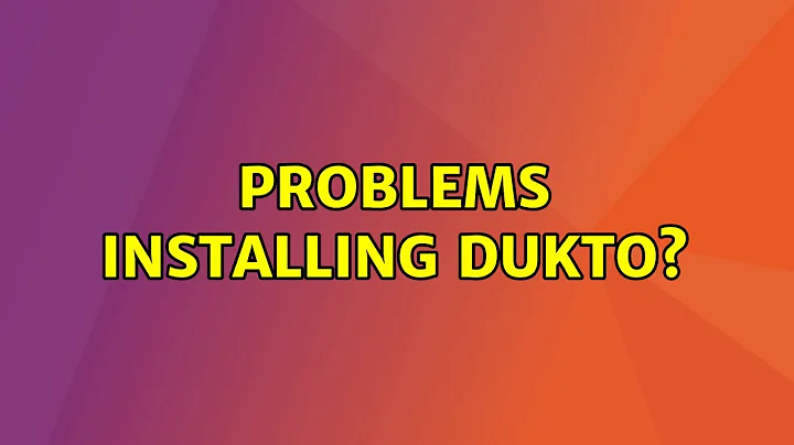 Ubuntu: Problems Installing Dukto?