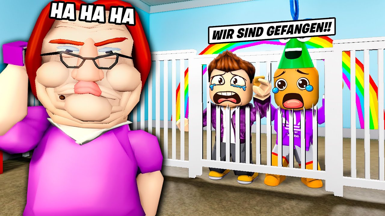 EINGESPERRT VON DER RIESEN KINDERGÄRTNERIN IN ROBLOX (Betty's Nursery Escape!)