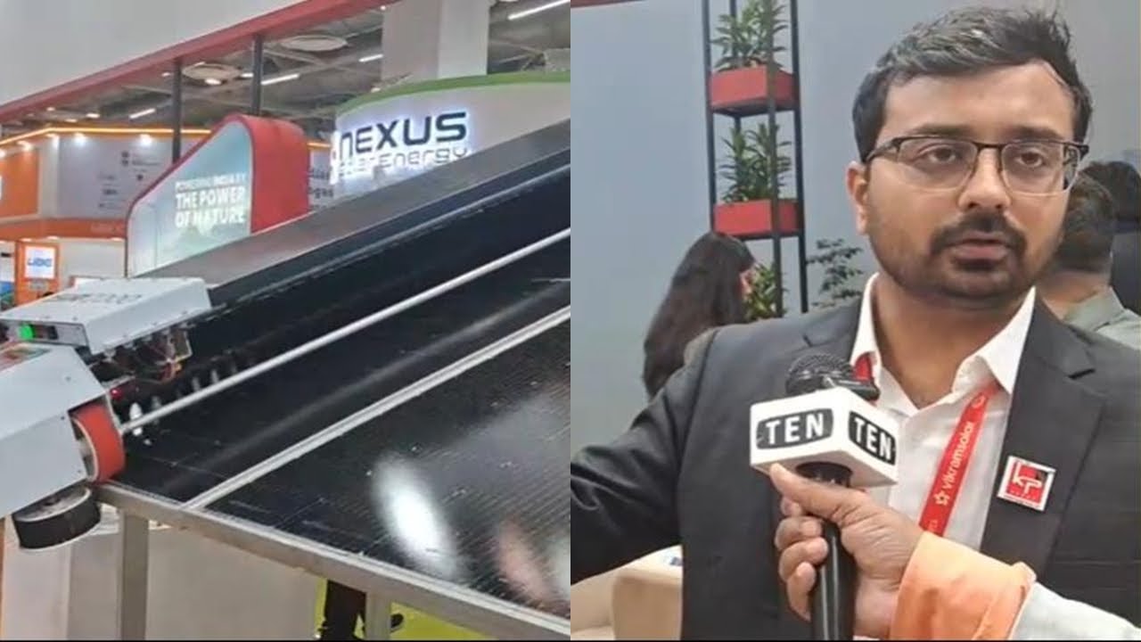 KPI Green OMS | Robotic Solar Panel Cleaner | REI Expo & Battery Show India 2025 | India Expo Mart