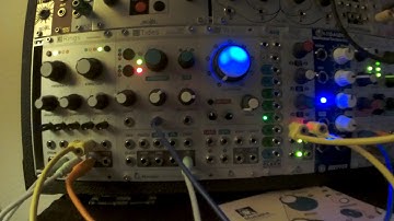 Rings modulator striked by Tides - mutable instruments eurorack modular synth