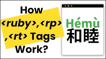 ✅ Learn to Markup East Asian Character