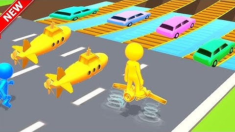 Shape Shifting 🏃🚗🚲🛵🚁 🛶🛥️ 🚂  All Levels New Update GamePlay Walkthrough Android,Ios (Level 264-265)