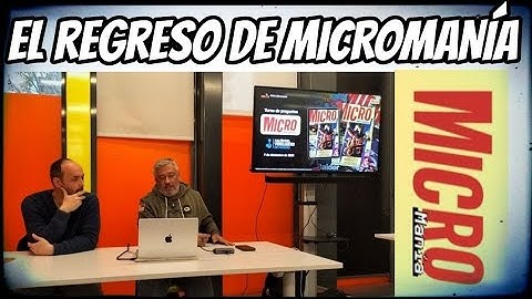Presentación: MICROMANÍA con JOSE LUIS SANZ y MARCOS GARCÍA (Salón del videojuego de MADRID) 