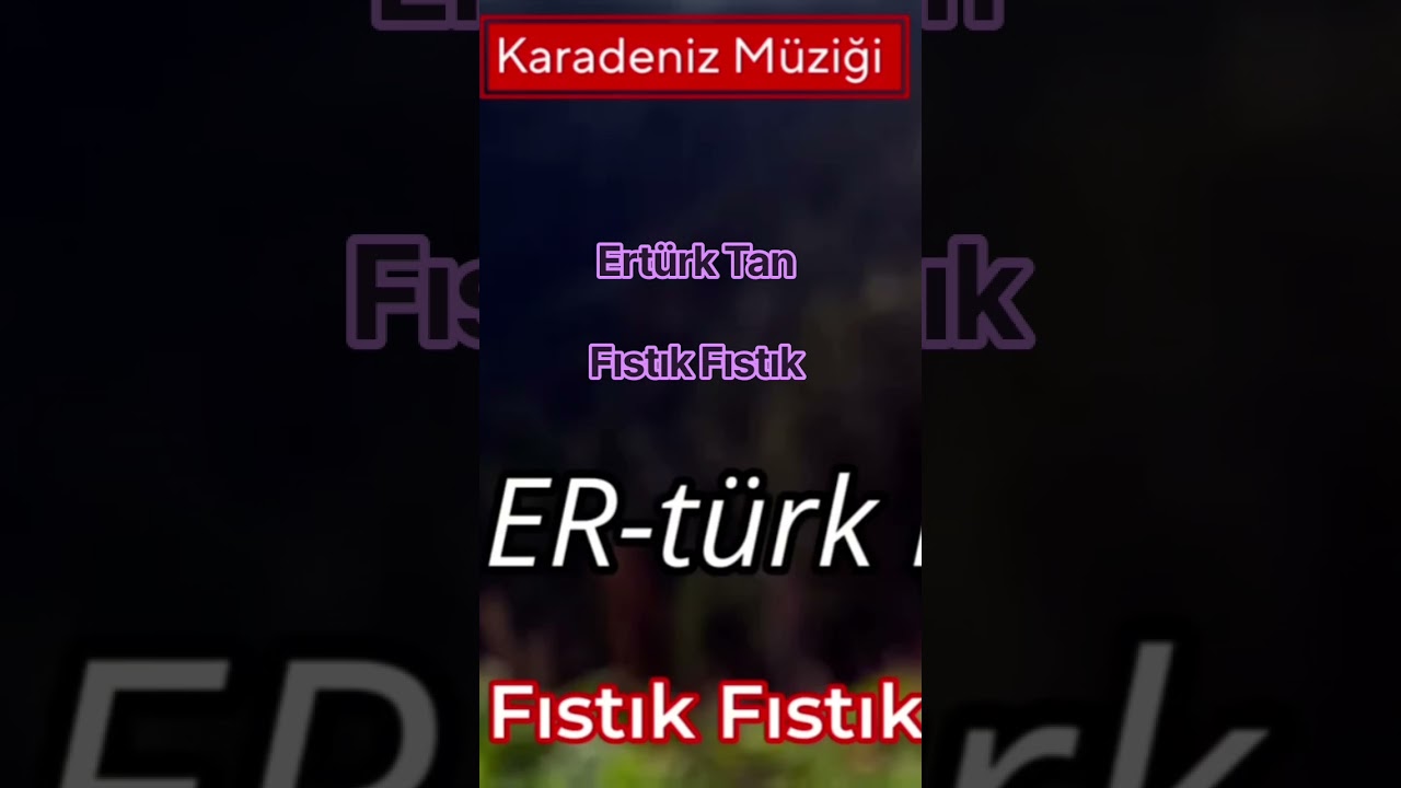 Ertürk Tan / Fıstık Fıstık #shorts #reels #viral #keşfet #müzik #music #pop #karadeniz #kemençe