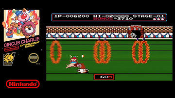 Circus Charlie Nintendo (NES) Memorable Game Jadul 1986 Ultra HD 4K Gameplay