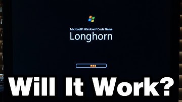 Attempting to Install Windows LONGHORN on ACTUAL HARDWARE!