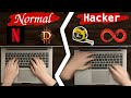 Les gens normaux vs les hackers