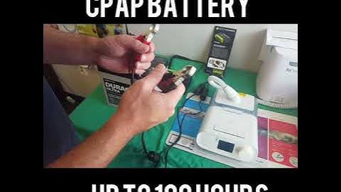 How to connect a dreamstation cpap to a battery backup