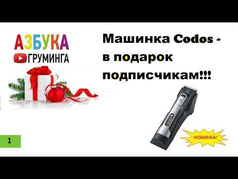 Машинка для стрижки собак Codos в подарок подписчикам! Обзор новинки 9700!!!