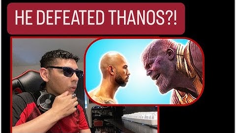 ANDREW TATE FIGHTS THANOS! | REACTION!