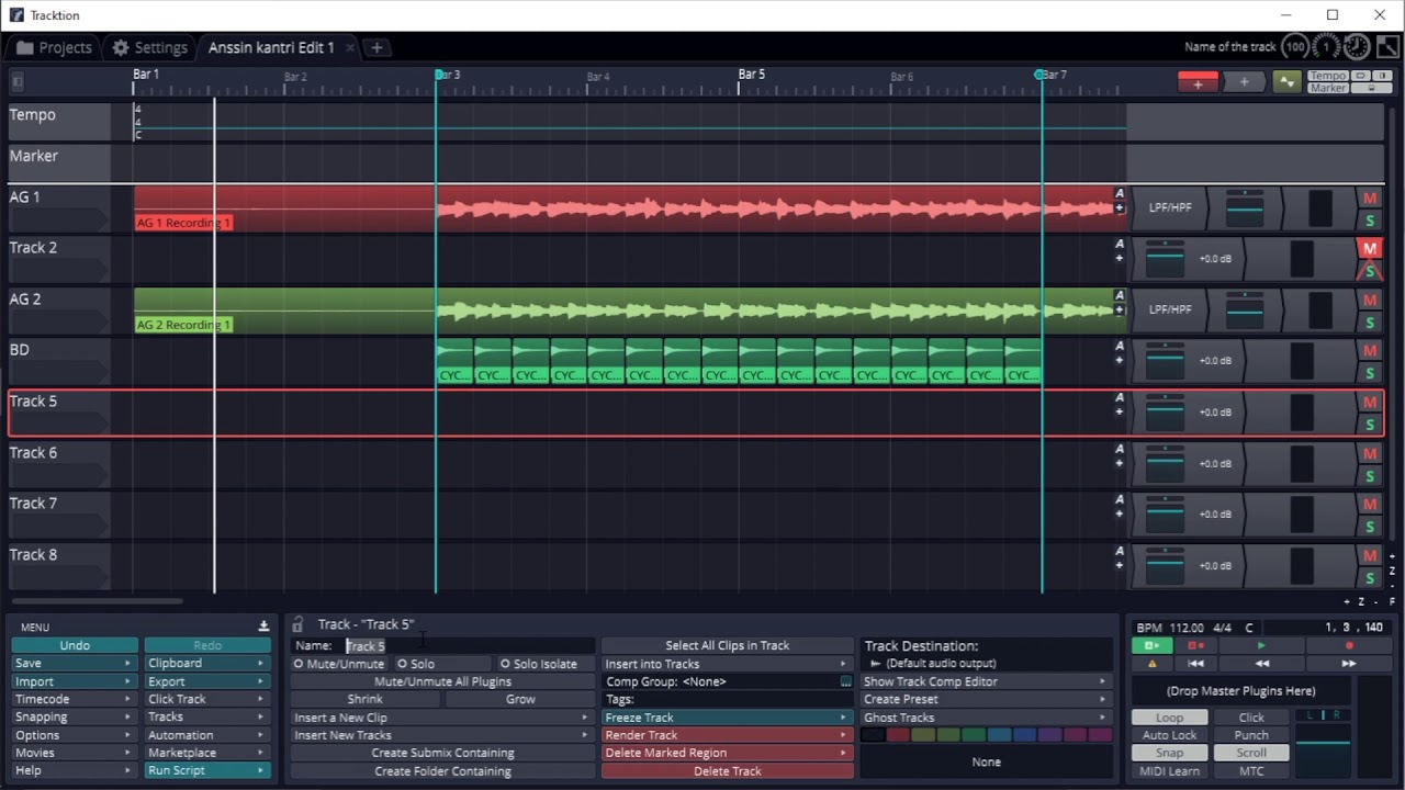 Atomistudio osa 4: Rumpukompin ohjelmointi, Reverb ja Pitch Shift