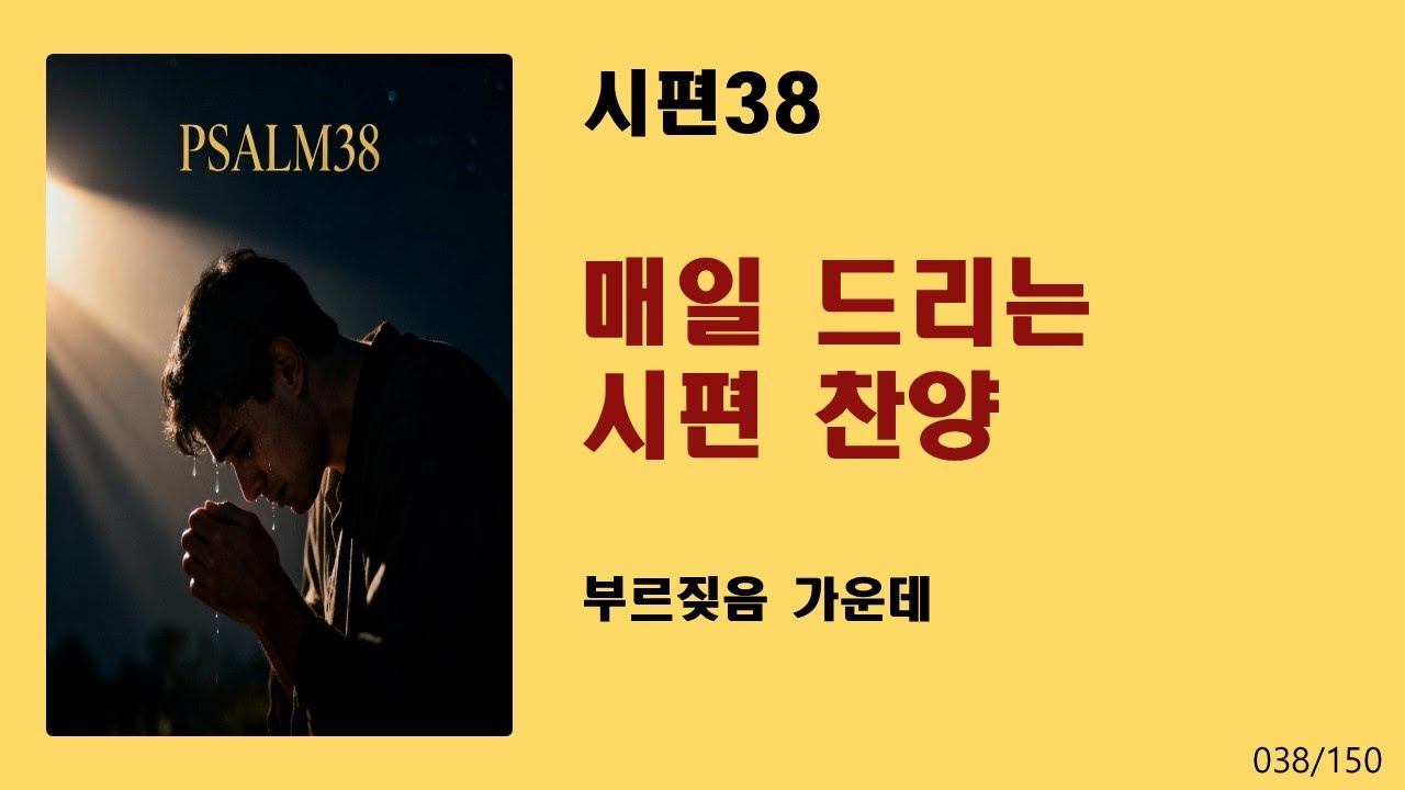 [매일 드리는 시편 찬양] 시편38-부르짖음 가운데