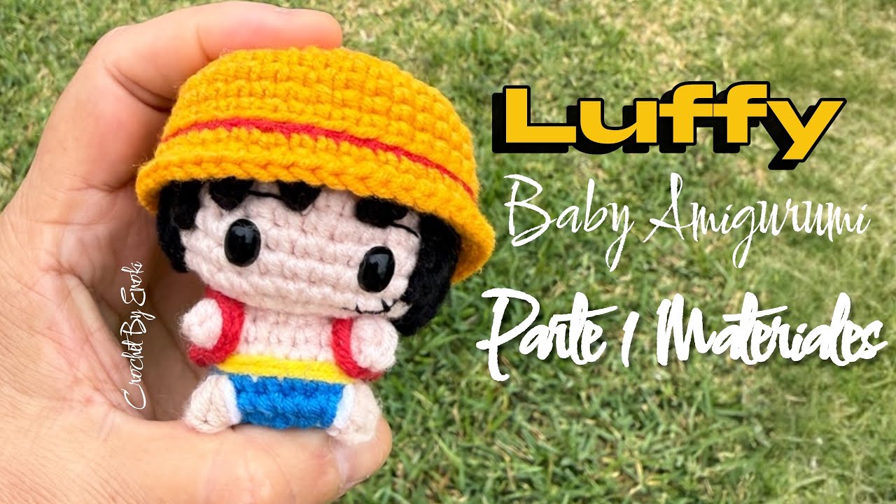 LUFFY Amigurumi a crochet | fácil de tejer - Parte 1 Materiales