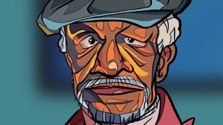 Redd Foxx Procreate sketch