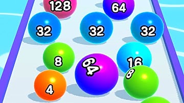 Ball Run 2048 Merge Number ! MAX LEVELS Gameplay Walkthrough New Update Part 135 android, ios