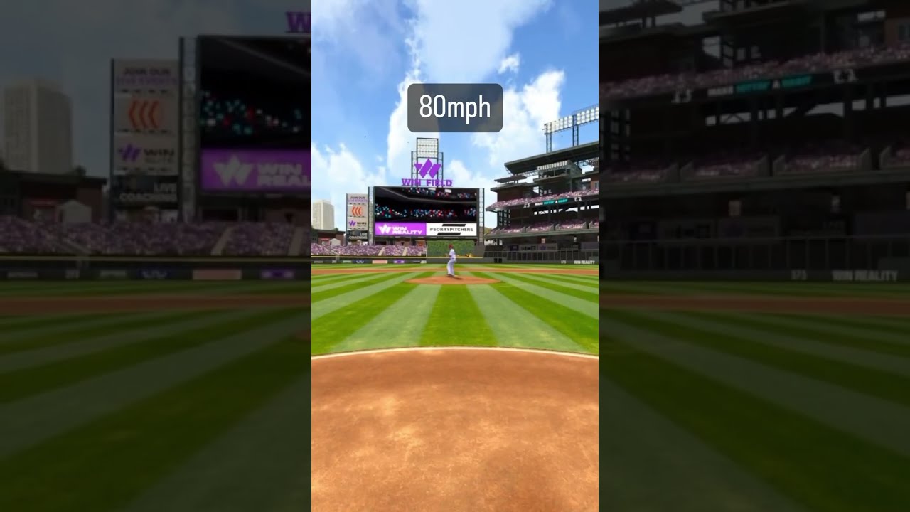 Here S What A 40mph To 100mph FASTBALL Looks Like In WIN Shortsfeed Baseball Virtualreality