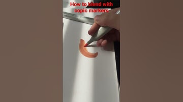 How to blend with copic markers