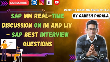 SAP MM Real-Time Discussie over IM en LIV door Ganesh Padala - Beste SAP Interviewvragen