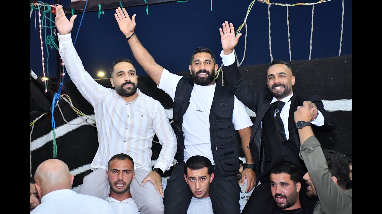 أفراح الرياحنة حفل زفاف عاشق محمد الرياحنة فرقة تعاليل للفنون الشعبية  مركز الدباس للصوتيات