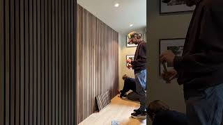 Soft Mornings Start Here The Rustic Brown Oak Akupanels Bring A Warm, Grounding Texture To The