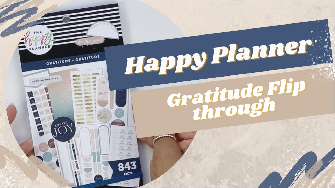 Happy Planner Gratitude Stickerbook Flip-through