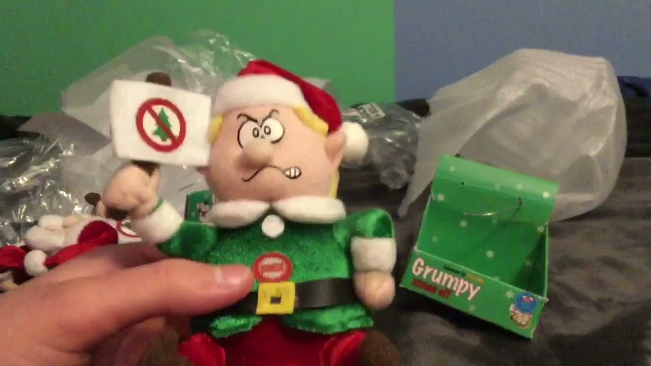 Unboxing & Review Grumpy Santa & Elf Talking Plush