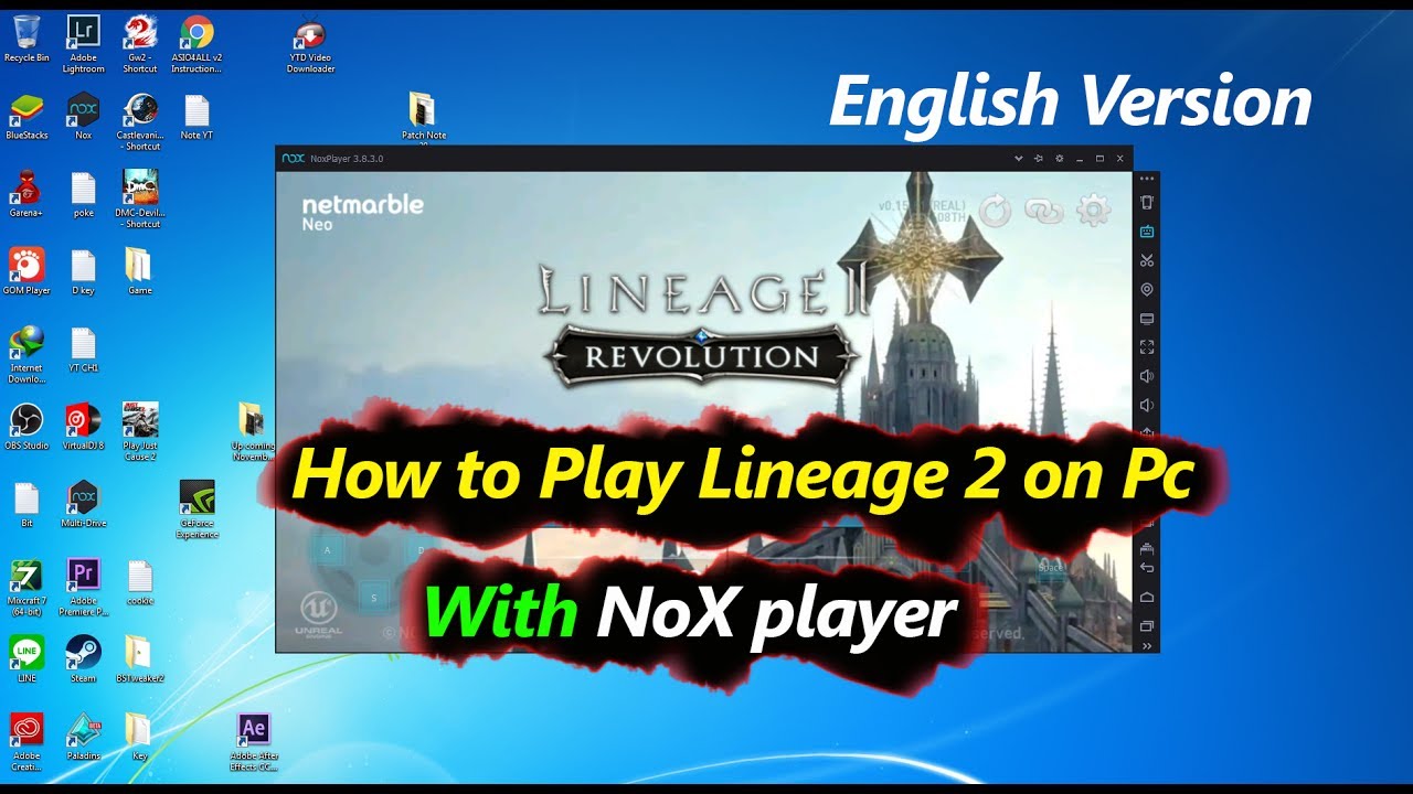 lineage 2 revolution เล่นในคอม  2022  How to Play Lineage 2 Revolution on Pc English Version with NOX Player