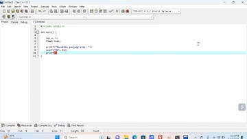 Menghitung luas segitiga menggunakan bahasa pemrograman c++